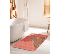 Коврик для ванной комнаты и туалета противоскользящий JOYARTY "Африканское обаяние" 60х100 см bath_23266_60x100