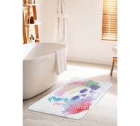Коврик для ванной комнаты и туалета противоскользящий JOYARTY "Подводный череп" 60х100 см bath_21718_60x100