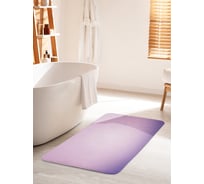 Коврик для ванной комнаты и туалета противоскользящий JOYARTY "Плавное спокойствие" 60х100 см bath_23521_60x100