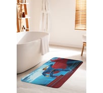 Коврик для ванной комнаты и туалета противоскользящий JOYARTY "Супермен в прожекторах" 60х100 см bath_23742_60x100