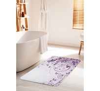 Коврик для ванной комнаты и туалета противоскользящий JOYARTY "Бабочка в фантазии" 60х100 см bath_23316_60x100