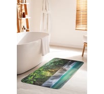Коврик для ванной комнаты и туалета противоскользящий JOYARTY "Природное художество" 60х100 см bath_21806_60x100