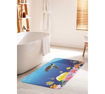 Коврик для ванной комнаты и туалета противоскользящий JOYARTY "В своей стихии" 60х100 см bath_32202_60x100