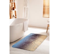 Коврик для ванной комнаты и туалета противоскользящий JOYARTY "Влажное стекло" 60х100 см bath_19803_60x100