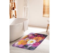Коврик для ванной комнаты и туалета противоскользящий JOYARTY "Осенний букет" 60х100 см bath_9132_60x100