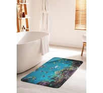Коврик для ванной комнаты и туалета противоскользящий JOYARTY "Морская пучина" 60х100 см bath_9248_60x100
