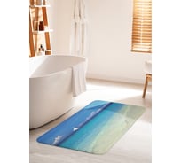 Коврик для ванной комнаты и туалета противоскользящий JOYARTY "Неуловимый парусник" 60х100 см bath_16448_60x100