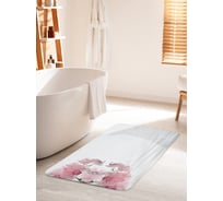 Коврик для ванной комнаты и туалета противоскользящий JOYARTY "Цветочный марш" 60х100 см bath_17599_60x100