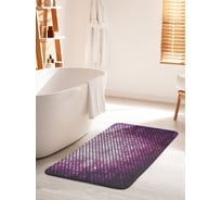 Коврик для ванной комнаты и туалета противоскользящий JOYARTY "Блестящее диско" 60х100 см bath_18541_60x100