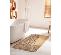 Коврик для ванной комнаты и туалета противоскользящий JOYARTY "Расписанное дерево" 60х100 см bath_16037_60x100