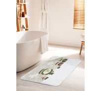 Коврик для ванной комнаты и туалета противоскользящий JOYARTY "Веселая зима" 60х100 см bath_20291_60x100