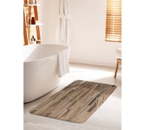 Коврик для ванной комнаты и туалета противоскользящий JOYARTY "Деревянные доски" 60х100 см bath_20379_60x100
