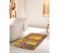 Коврик для ванной комнаты и туалета противоскользящий JOYARTY "Африканский этнос" 60х100 см bath_17578_60x100