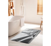 Коврик для ванной комнаты и туалета противоскользящий JOYARTY "За мостом слава Парижа" 60х100 см bath_16218_60x100