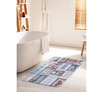 Коврик для ванной комнаты и туалета противоскользящий JOYARTY "Париж для путешествий" 60х100 см bath_19042_60x100