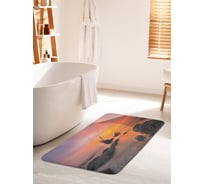 Коврик для ванной комнаты и туалета противоскользящий JOYARTY "Корабль развалился" 60х100 см bath_20537_60x100