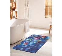 Коврик для ванной комнаты и туалета противоскользящий JOYARTY "Новогодняя дискотека" 60х100 см bath_20076_60x100