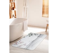Коврик для ванной комнаты и туалета противоскользящий JOYARTY "Вслед за птицами" 60х100 см bath_17416_60x100
