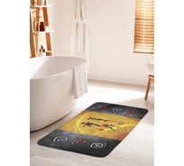 Коврик для ванной комнаты и туалета противоскользящий JOYARTY "Африканская прогулка" 60х100 см bath_17565_60x100