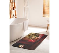 Коврик для ванной комнаты и туалета противоскользящий JOYARTY "Праздничный уют" 60х100 см bath_20277_60x100