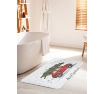 Коврик для ванной комнаты и туалета противоскользящий JOYARTY "Елка спешит праздновать" 60х100 см bath_20069_60x100