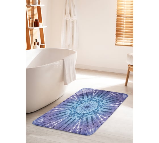 Коврик для ванной комнаты и туалета противоскользящий JOYARTY "Тайное измерение" 60х100 см bath_20344_60x100 1