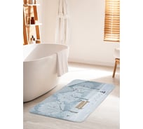Коврик для ванной комнаты и туалета противоскользящий JOYARTY "Птицы ждут кормильца" 60х100 см bath_17624_60x100