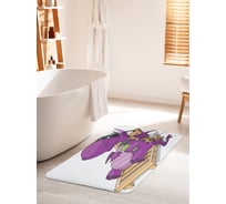 Коврик для ванной комнаты и туалета противоскользящий JOYARTY "Загорающий дракон" 60х100 см bath_13376_60x100