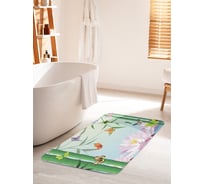 Коврик для ванной комнаты и туалета противоскользящий JOYARTY "Среди бамбуков" 60х100 см bath_13590_60x100