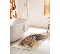 Коврик для ванной комнаты и туалета противоскользящий JOYARTY "Львиный наследник" 60х100 см bath_12708_60x100