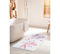 Коврик для ванной комнаты и туалета противоскользящий JOYARTY "Влюбленные кролики" 60х100 см bath_13605_60x100