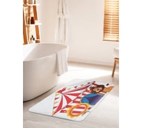 Коврик для ванной комнаты и туалета противоскользящий JOYARTY "Лев и огненное кольцо" 60х100 см bath_12776_60x100