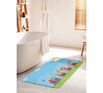 Коврик для ванной комнаты и туалета противоскользящий JOYARTY "Дикий паровоз" 60х100 см bath_13691_60x100