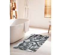 Коврик для ванной комнаты и туалета противоскользящий JOYARTY "Разница характеров" 60х100 см bath_12727_60x100