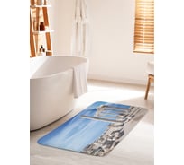 Коврик для ванной комнаты и туалета противоскользящий JOYARTY "Греческие руины" 60х100 см bath_14116_60x100
