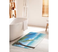 Коврик для ванной комнаты и туалета противоскользящий JOYARTY "Свежесть моря" 60х100 см bath_13792_60x100