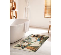 Коврик для ванной комнаты и туалета противоскользящий JOYARTY "Подношение к царице" 60х100 см bath_15229_60x100