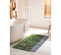 Коврик для ванной комнаты и туалета противоскользящий JOYARTY "Лес любит цветы" 60х100 см bath_16431_60x100