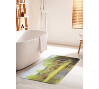 Коврик для ванной комнаты и туалета противоскользящий JOYARTY "Болотный лес" 60х100 см bath_15117_60x100