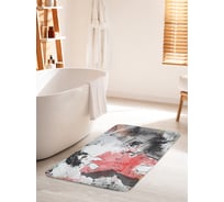 Коврик для ванной комнаты и туалета противоскользящий JOYARTY "Креативная парижская композиция" 60х100 см bath_15480_60x100