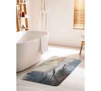 Коврик для ванной комнаты и туалета противоскользящий JOYARTY "Туманные тропики" 60х100 см bath_14987_60x100