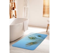 Коврик для ванной комнаты и туалета противоскользящий JOYARTY "Солнечные перья" 60х100 см bath_17193_60x100