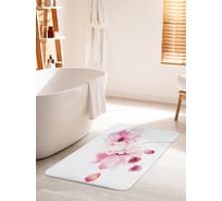 Коврик для ванной комнаты и туалета противоскользящий JOYARTY "Цветы скромности" 60х100 см bath_9140_60x100