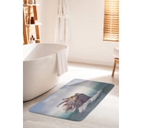 Коврик для ванной комнаты и туалета противоскользящий JOYARTY "Ковчег на волнах" 60х100 см bath_9430_60x100