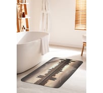 Коврик для ванной комнаты и туалета противоскользящий JOYARTY "Грозовой Лондон" 60х100 см bath_9397_60x100