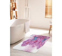 Коврик для ванной комнаты и туалета противоскользящий JOYARTY "Бабочка на орхидее" 60х100 см bath_11023_60x100