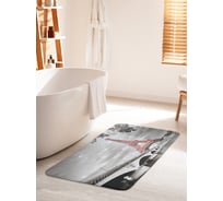 Коврик для ванной комнаты и туалета противоскользящий JOYARTY "Романтика в Париже" 60х100 см bath_10518_60x100