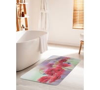 Коврик для ванной комнаты и туалета противоскользящий JOYARTY "Маковый туман" 60х100 см bath_11919_60x100