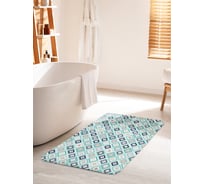 Коврик для ванной комнаты и туалета противоскользящий JOYARTY "Плитка с точками" 60х100 см bath_12019_60x100