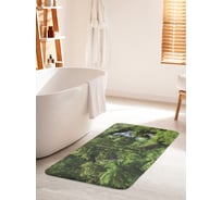 Коврик для ванной комнаты и туалета противоскользящий JoyArty "Водопад за кустами" 60х100 см bath_11429_60x100
